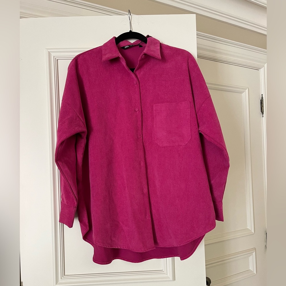 Brand new Zara button down shirt/jacket .